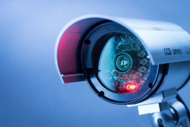 HD CCTV security cameras installed on a building